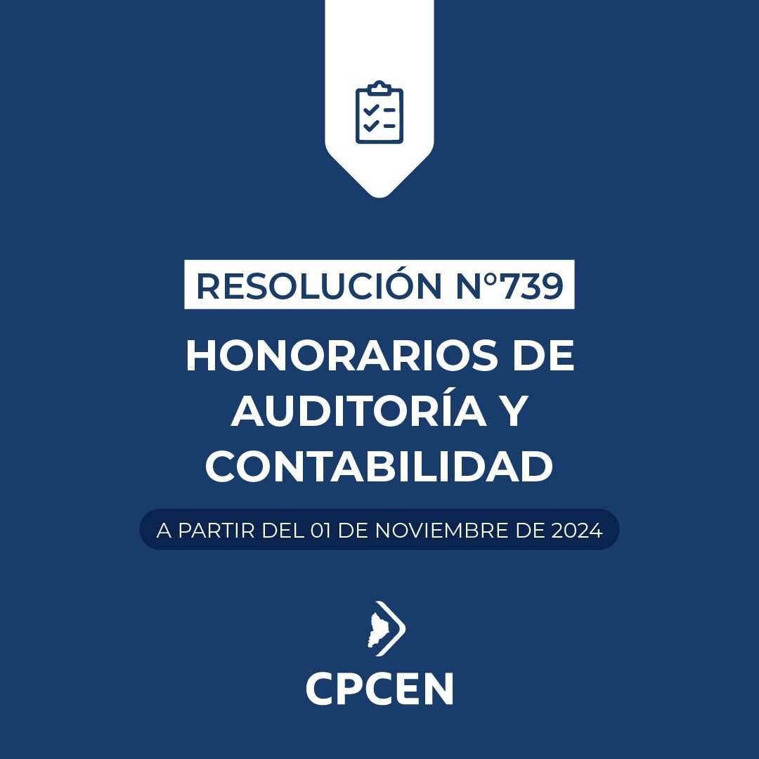 Resolución 739 - Honorarios de Auditoría y Contabilidad