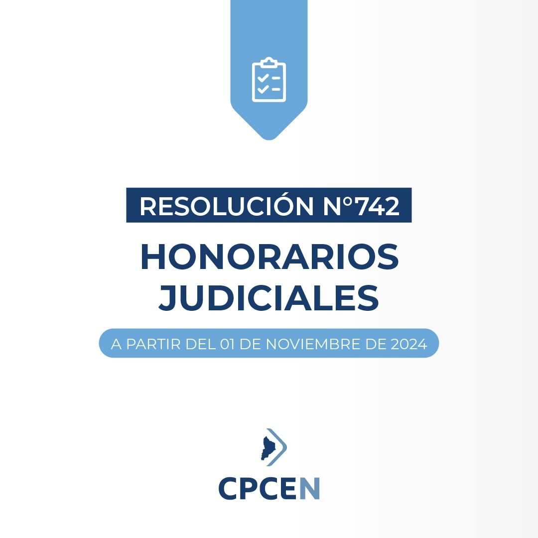 Resolución 742 - Honorarios Judiciales