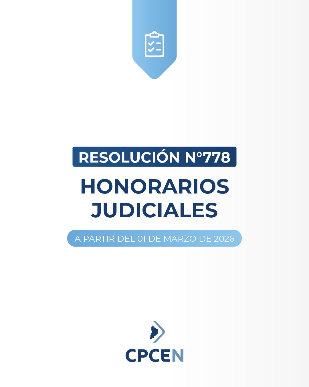 Resolución 778 - HONORARIOS JUDICIALES 01-03-2026