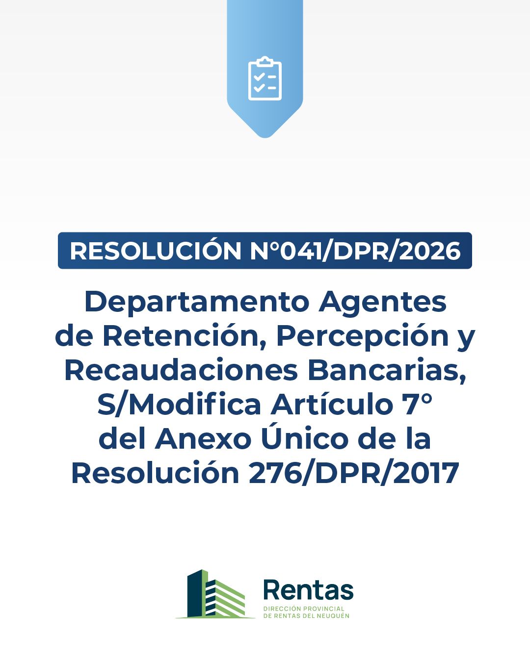 Resolución 041/DPR/26