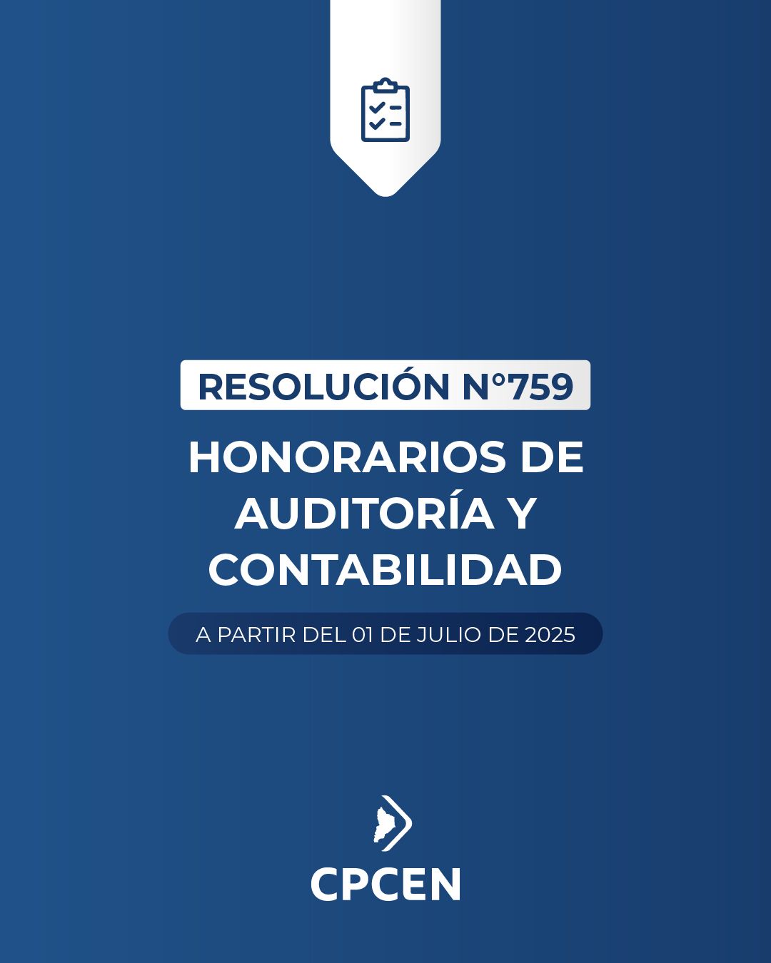 Resolución 759 - Honorarios de Auditoria y Contabilidad