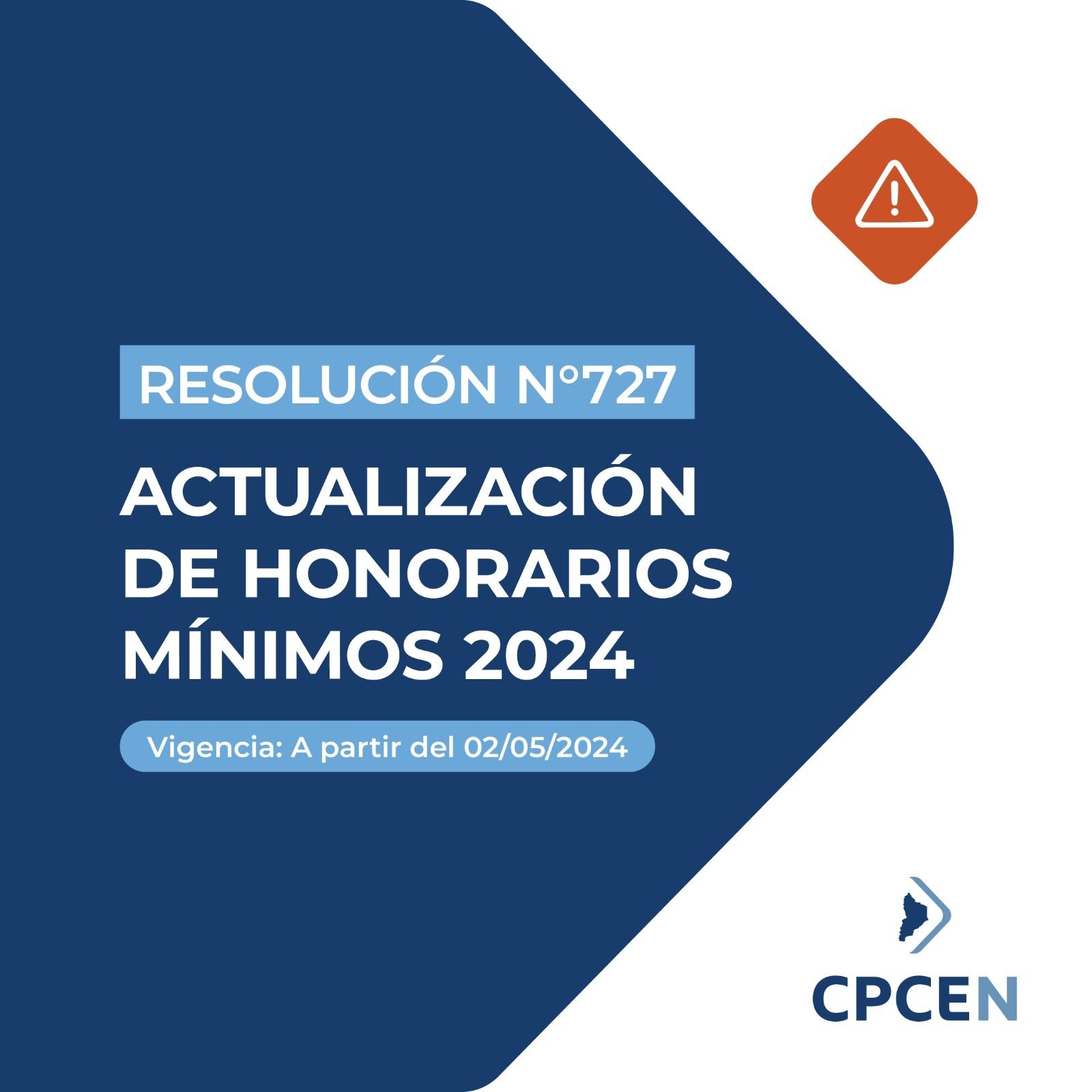 Resolución 727 - Honorarios Mínimos Mayo 2024